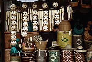 Asia Images Group - Singapore, an Arab Street basket and rattanware emporium displays its wares.
