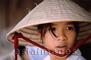 Asia Images Group - Vietnam, Mekong Delta region, Long Xuyen, Female Vietnamese rice farmer.
