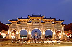 Asia Images Group - Taiwan, Taipei, Chiang Kai Shek Memorial Hall Entrance