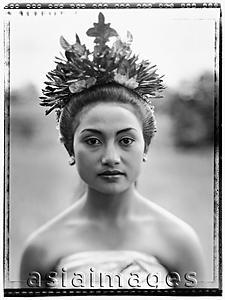 Asia Images Group - Indonesia, Bali, Ubud, Pendet dancer waiting to perform.