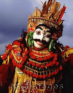 Asia Images Group - Indonesia, Bali, Ubud, Mask (Topeng) dancer performing.