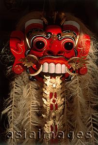 Asia Images Group - Indonesia, Bali, Ubud, Hanging mask. (grainy)