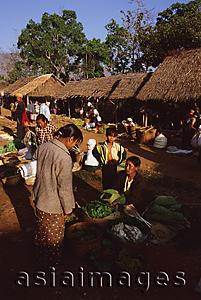 Asia Images Group - Myanmar (Burma), Inle lake, Vendors and stalls at 5 day market.