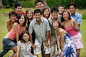 Asia Images Group - Group of young people looking at camera