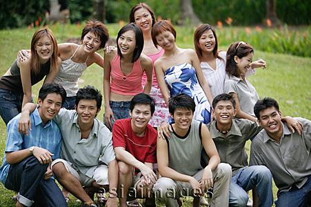 Asia Images Group - Group of young people posing for camera