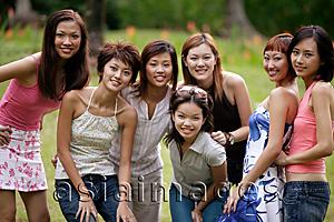 Asia Images Group - Group of young women posing for camera