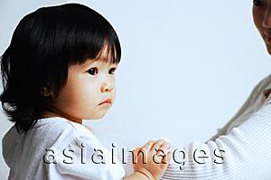 Asia Images Group - Baby girl looking away