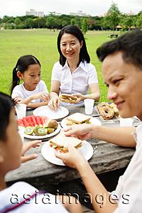 Asia Images Group - Family having picnic, outdoor