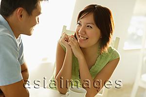 Asia Images Group - Couple sitting at cafe