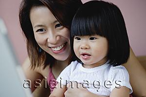 Asia Images Group - Mother with young daughter, portrait