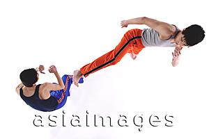 Asia Images Group - Two men, kick boxing
