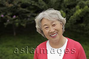 Asia Images Group - Head shot of older woman smiling
