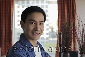 Asia Images Group - Headshot of man smiling