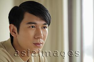Asia Images Group - Head shot of young man
