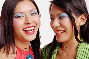 AsiaPix - Two women with make up smiling