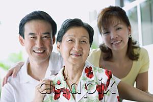 AsiaPix - Portrait of a family, smiling