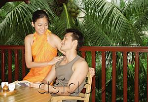 AsiaPix - Couple sitting at patio