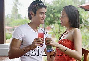 AsiaPix - Couple toasting with drinks