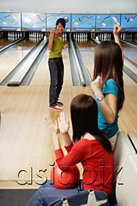 AsiaPix - Women in bowling alley
