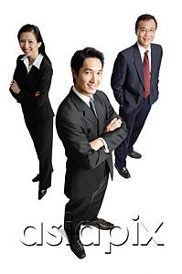 AsiaPix - Executives standing, smiling at camera