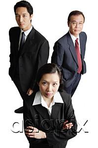 AsiaPix - Three business people looking at camera