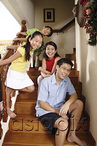 AsiaPix - Family of four at home