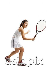 AsiaPix - Young woman playing tennis