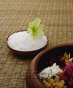 AsiaPix - Still life of flower on bowl of rice