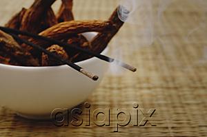 AsiaPix - Bowl of incense sticks