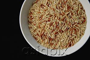 AsiaPix - Still life, uncooked rice in a bowl