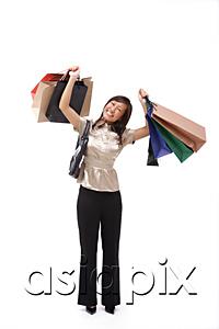 AsiaPix - Woman carrying many shopping bags